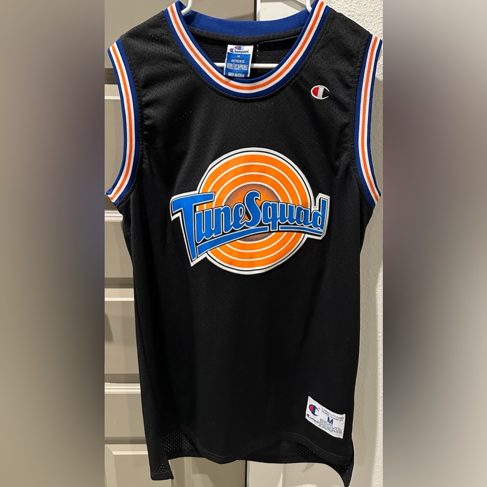 Michael Jordan #23 Tune Squad VTG Authentic Champion Black Jersey Size M in VGC - Picture 3 of 16